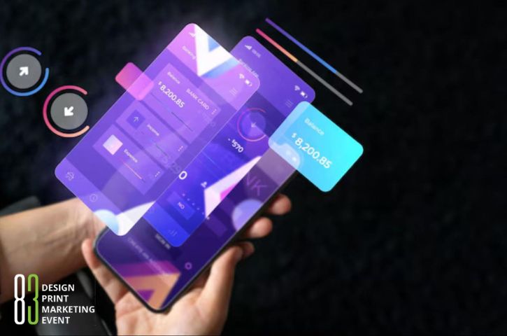 Futuristic mobile UI design