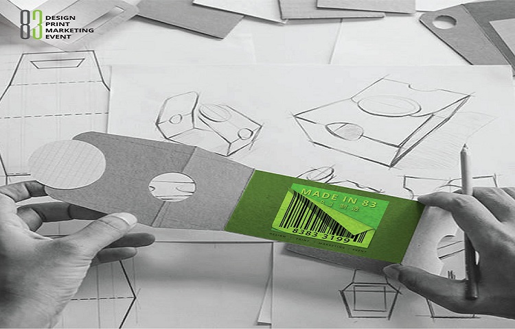 Packaging design prototype sketch